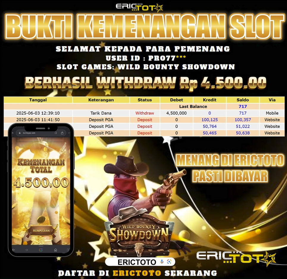SELAMAT ATAS KEMENANGAN NYA